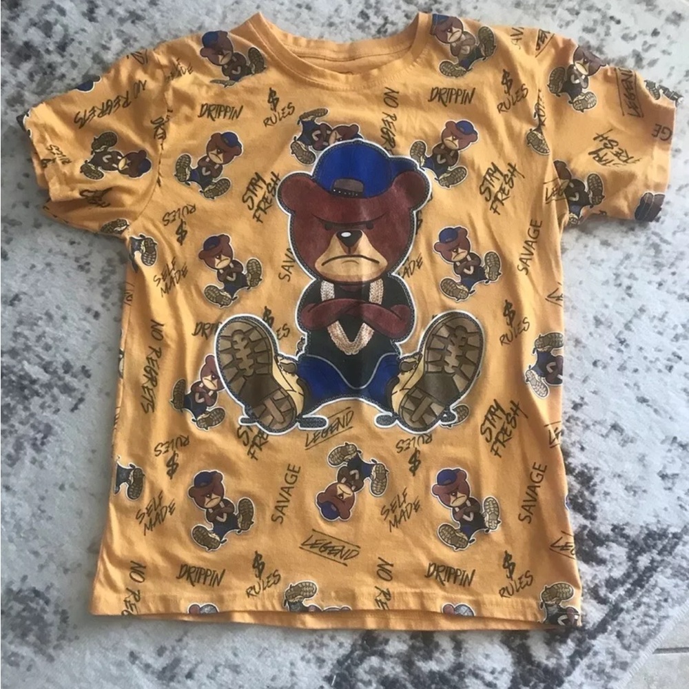 Fresh Laundry Bear Legend Savage $ Rules T-Shirt Adult XL